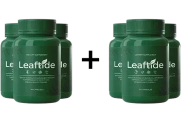 Six bottles of LeafTide capsules — Buy 3 Get 3 Free bundle, lowest price per bottle